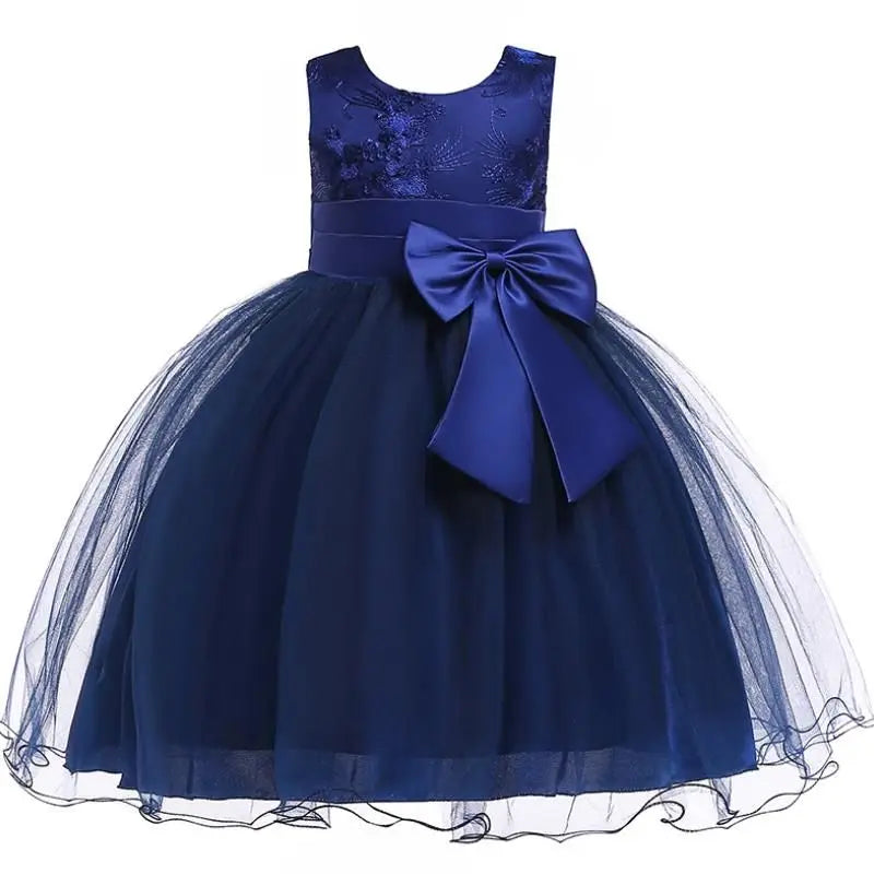 Elegantes Prinzessinnenkleid für Mädchen – Sommerliches Ballkleid für Hochzeit, Party & festliche Anlässe (Größe 100–160 / 3–10 Jahre)