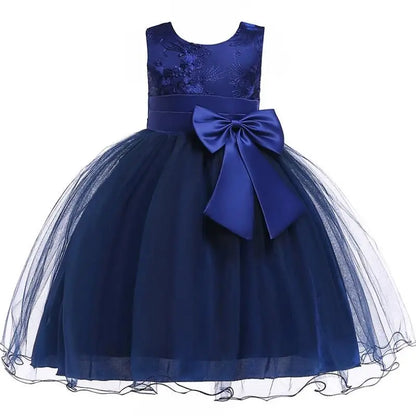 Elegantes Prinzessinnenkleid für Mädchen – Sommerliches Ballkleid für Hochzeit, Party & festliche Anlässe (Größe 100–160 / 3–10 Jahre)