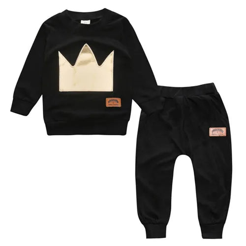 Frühling & Herbst Baby Jogginganzug – 2-teiliges Set aus Baumwolle mit Reißverschlussjacke & Hose für Mädchen & Jungen (6–24 Monate)