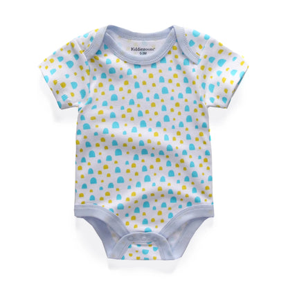 3-teiliges Baby-Set aus Baumwolle – Sommer-Body mit kurzen Ärmeln für Jungen & Mädchen (0–12 Monate)
