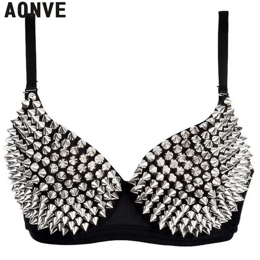 Sexy Damen-Bralette mit Strass & Pailletten – Rückenfreier BH ohne Bügel – Glänzendes Bustier für Party, Club & Hochzeit