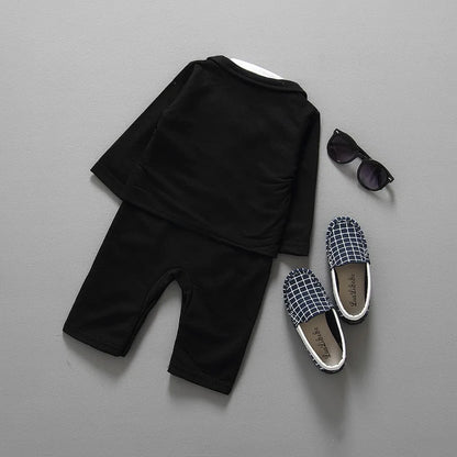 2-teiliges Baby-Outfit für Jungen – Anzugjacke & Jumpsuit für die 1. Geburtstagsfeier – Boutique-Design (0–24 Monate)
