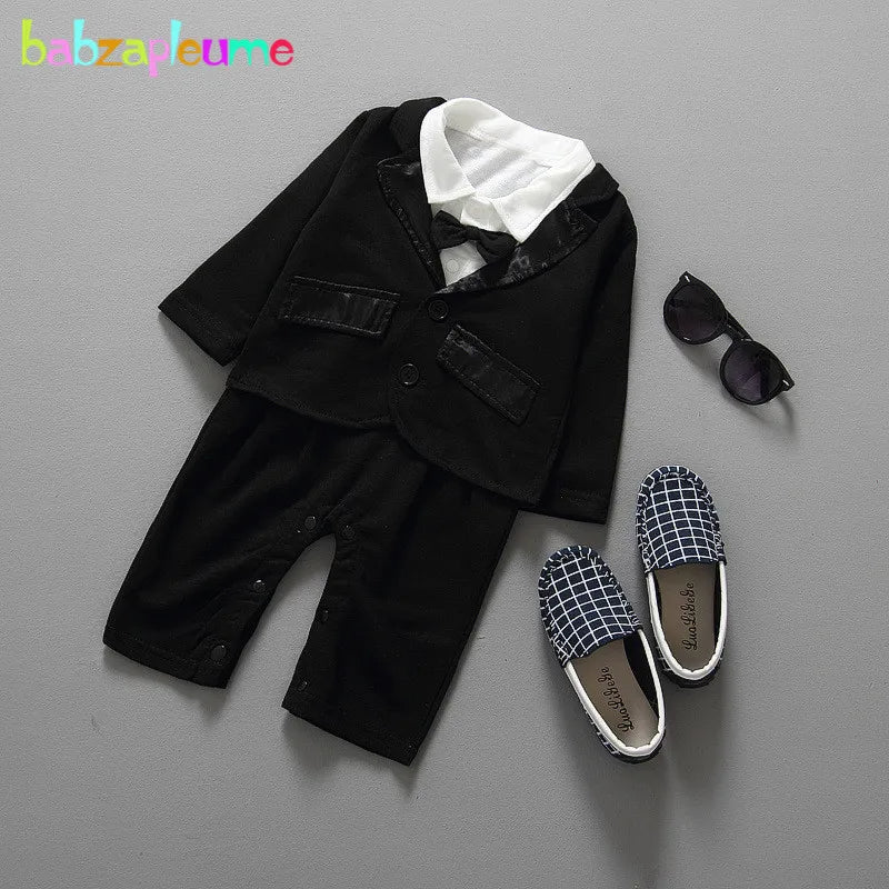 2-teiliges Baby-Outfit für Jungen – Anzugjacke & Jumpsuit für die 1. Geburtstagsfeier – Boutique-Design (0–24 Monate)