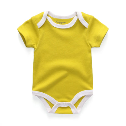 3-teiliges Baby-Set aus Baumwolle – Sommer-Body mit kurzen Ärmeln für Jungen & Mädchen (0–12 Monate)