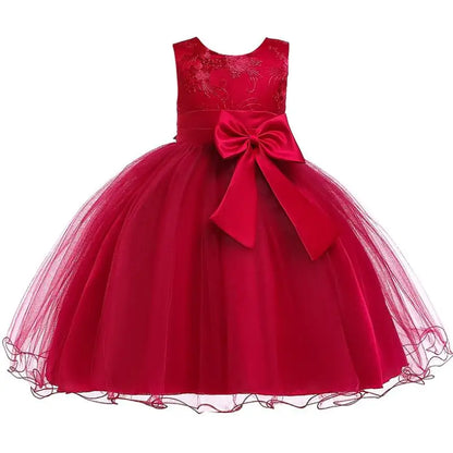 Elegantes Prinzessinnenkleid für Mädchen – Sommerliches Ballkleid für Hochzeit, Party & festliche Anlässe (Größe 100–160 / 3–10 Jahre)