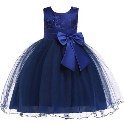 Elegantes Prinzessinnenkleid für Mädchen – Sommerliches Ballkleid für Hochzeit, Party & festliche Anlässe (Größe 100–160 / 3–10 Jahre)