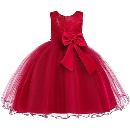 Elegantes Prinzessinnenkleid für Mädchen – Sommerliches Ballkleid für Hochzeit, Party & festliche Anlässe (Größe 100–160 / 3–10 Jahre)