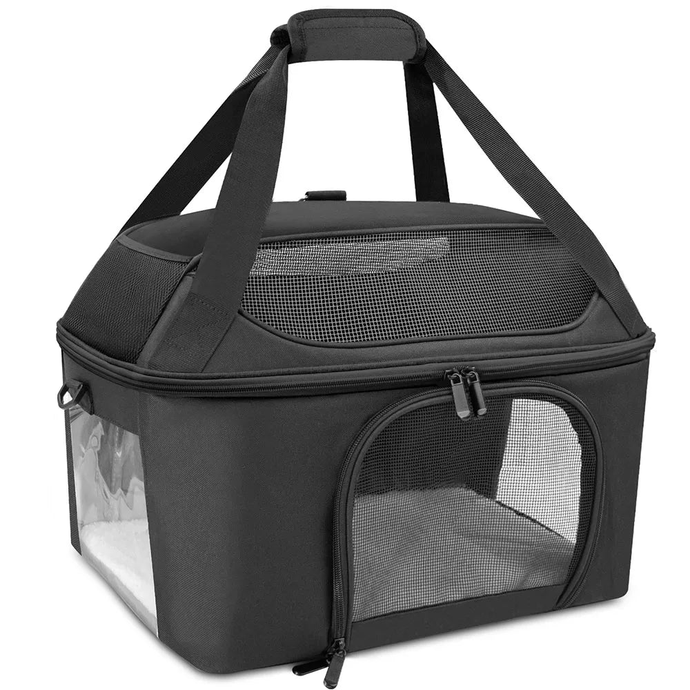 Atmungsaktiver Hunde-Rucksack – Tragbare & Faltbare Transporttasche für kleine Hunde & Katzen – Airline-Zulassung für Reisen