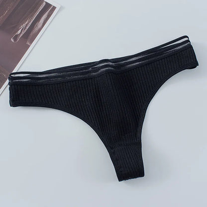 Damen Unterwäsche – Sexy & Atmungsaktive Low-Waist G-String Slip aus Baumwolle