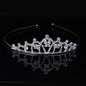 Kristall-Tiara für Hochzeit & Ball – Silberne Krone mit Strass für Mädchen & Frauen