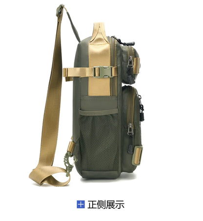 Große Herren Gürteltasche / Crossbody Bag – Leichte Oxford Brusttasche mit hoher Kapazität – Schultertasche für Alltag & Freizeit