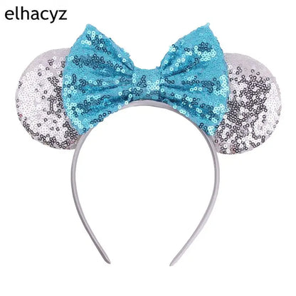 2025 Disney Minnie Maus Haarreif mit Stickerei & Pailletten – Party-Accessoire für Kinder & Erwachsene