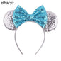 2025 Disney Minnie Maus Haarreif mit Stickerei & Pailletten – Party-Accessoire für Kinder & Erwachsene