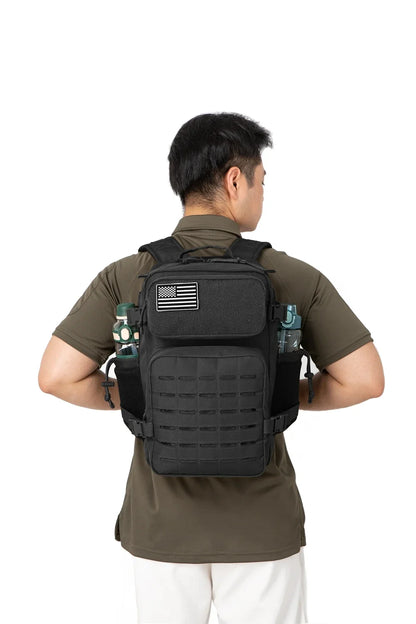 QT&QY Taktischer Rucksack 25L/45L – Outdoor Survival Bug Out Bag für Männer & Frauen – Schulrucksack mit Flaschenhalter