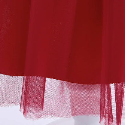 Elegantes Prinzessinnenkleid für Mädchen mit Pailletten & Tüll – Festliches Kleid für Auftritte, Feiern & besondere Anlässe