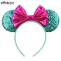 2025 Disney Minnie Maus Haarreif mit Stickerei & Pailletten – Party-Accessoire für Kinder & Erwachsene