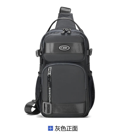 Große Herren Gürteltasche / Crossbody Bag – Leichte Oxford Brusttasche mit hoher Kapazität – Schultertasche für Alltag & Freizeit