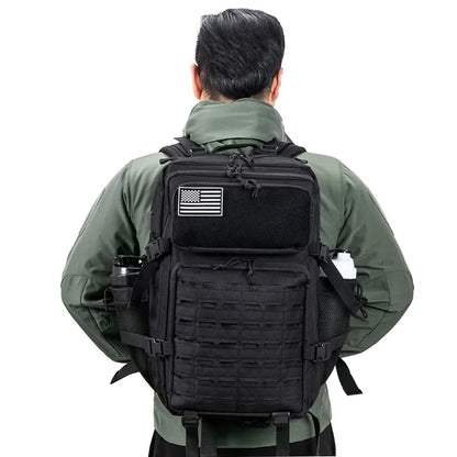QT&QY Taktischer Rucksack 25L/45L – Outdoor Survival Bug Out Bag für Männer & Frauen – Schulrucksack mit Flaschenhalter
