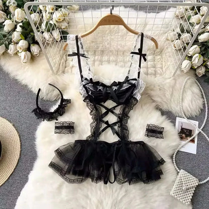 Sexy Damen-Unterwäsche Set – Spitzen-Bralette & Slip – Verführerisches Dessous-Set ohne Bügel für besondere Momente