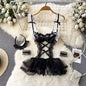 Sexy Damen-Unterwäsche Set – Spitzen-Bralette & Slip – Verführerisches Dessous-Set ohne Bügel für besondere Momente