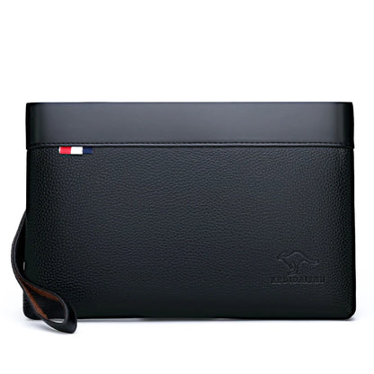 Herren Clutch Tasche – Elegante Business-Handtasche aus weichem PU-Leder – Stylische Freizeit- und Gürteltasche