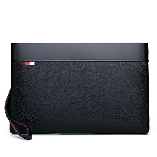 Herren Clutch Tasche – Elegante Business-Handtasche aus weichem PU-Leder – Stylische Freizeit- und Gürteltasche