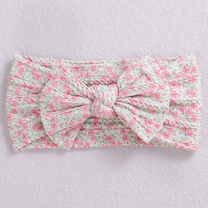 Baby Stirnband mit Schleife – Weiches Haarband für Neugeborene & Kleinkinder | Kinder Haaraccessoire mit Print