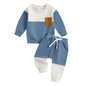 2-teiliges Baby-Set für Herbst – Baumwollpullover mit Regenbogen-Print & Hose – Outfit für Jungen & Mädchen (0–3 Jahre)