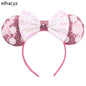 2025 Disney Minnie Maus Haarreif mit Stickerei & Pailletten – Party-Accessoire für Kinder & Erwachsene