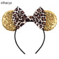 2025 Disney Minnie Maus Haarreif mit Stickerei & Pailletten – Party-Accessoire für Kinder & Erwachsene