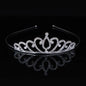 Kristall-Tiara für Hochzeit & Ball – Silberne Krone mit Strass für Mädchen & Frauen