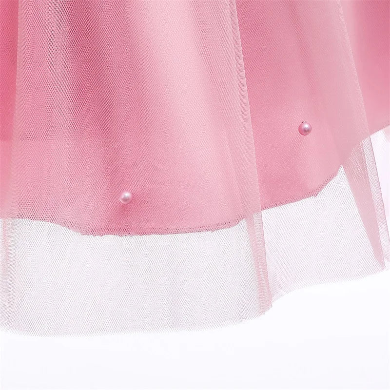 Elegantes Weihnachtskleid für Mädchen – Rückenfreies Prinzessinnenkleid mit Schleife – Festliches Ballkleid für Gala, Geburtstag & Hochzeit (Grün)