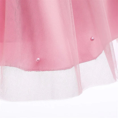 Elegantes Weihnachtskleid für Mädchen – Rückenfreies Prinzessinnenkleid mit Schleife – Festliches Ballkleid für Gala, Geburtstag & Hochzeit (Grün)