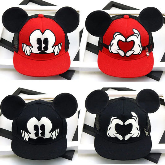 Kinder Baseballcap mit Mickey-Maus-Motiv – Verstellbare Cartoon Snapback Mütze für Jungen & Mädchen (3–8 Jahre)
