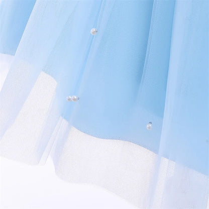 Elegantes Weihnachtskleid für Mädchen – Rückenfreies Prinzessinnenkleid mit Schleife – Festliches Ballkleid für Gala, Geburtstag & Hochzeit (Grün)