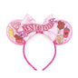2024 Disney Mickey & Minnie Maus Ohren Haarreif – Glitzernde Sequin-Schleife – Für Kinder & Erwachsene – DIY Disneyland Accessoire