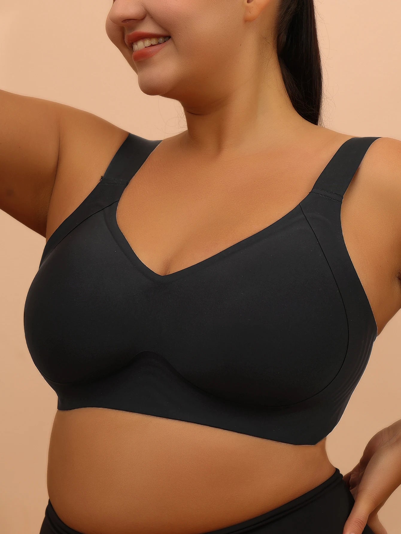 Komfort BH für große Größen – 6XL Damen-BH ohne Bügel, Schlaf-BH, Yoga-BH, Anti-Sagging, Atmungsaktiv