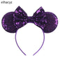 2025 Disney Minnie Maus Haarreif mit Stickerei & Pailletten – Party-Accessoire für Kinder & Erwachsene