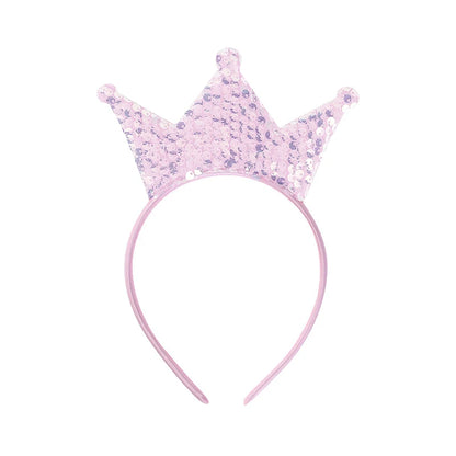 Glitzernde Kinder-Krone Haarreif – Mädchen Party Haarband mit Pailletten – Geburtstags- & Festival-Accessoire