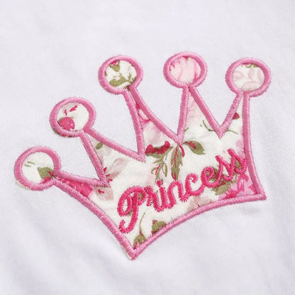 2-teiliges Sommer-Outfit für Baby-Mädchen – Kurzarm-Romper mit Print + Hose | Neugeborenen-Set 0–18 Monate