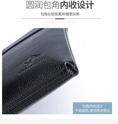 Herren Clutch Tasche – Elegante Business-Handtasche aus weichem PU-Leder – Stylische Freizeit- und Gürteltasche