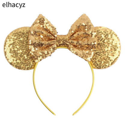 2025 Disney Minnie Maus Haarreif mit Stickerei & Pailletten – Party-Accessoire für Kinder & Erwachsene