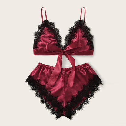 Sexy Babydoll Dessous für Damen – Reizwäsche Set aus Spitze, Nachtwäsche, Unterwäsche, Schlafanzug