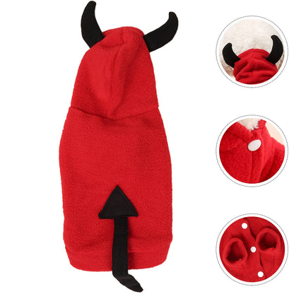 Haustier Verkleidung – Halloween & Geburtstags-Kostüm für Hunde – Warmes Fleece-Outfit für Herbst & Winter