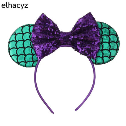 2025 Disney Minnie Maus Haarreif mit Stickerei & Pailletten – Party-Accessoire für Kinder & Erwachsene