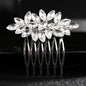 Silberner Haarkamm mit Perlen & Strass – Handgefertigtes elegantes Haarschmuck-Accessoire für Damen & Bräute