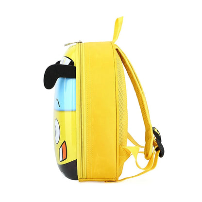 Süßer 3D Cartoon Schulrucksack für Kinder – Bus-Motiv für Jungen & Mädchen – Kindergarten Tasche 2–5 Jahre