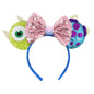 2024 Disney Mickey & Minnie Maus Ohren Haarreif – Glitzernde Sequin-Schleife – Für Kinder & Erwachsene – DIY Disneyland Accessoire