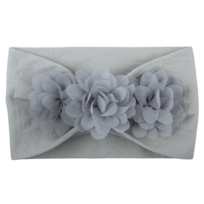Elastisches Haarband mit Schleife für Mädchen – Blumenmuster Turban-Stirnband | Weiches Kinder-Haaraccessoire für Neugeborene & Kleinkinder