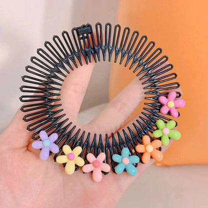 Y2K Haar-Accessoires für Mädchen – 1/3 Stück Haarreif-Kämme mit bunten Sternen & Häschen-Motiv | Süße Haarspangen für Prinzessinnen & Kinder